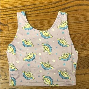 Toy Story Alien Print Crop Top